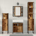 Set de mobilier pentru baie 4 pcs Lemn Vechi Lemn compozit - WALTI WALTI