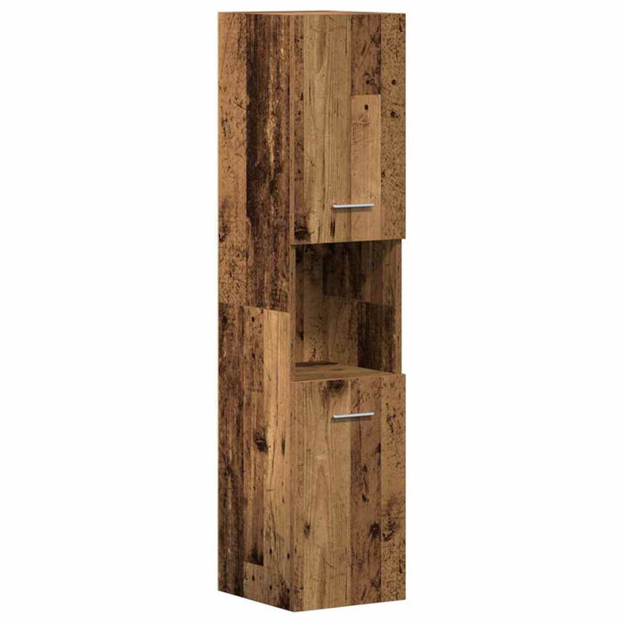 Set de mobilier pentru baie 4 buc. Lemn Vechi 60 x 38,5 x 46 cm - WALTI WALTI