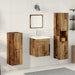 Set de mobilier pentru baie 4 buc. Lemn Vechi 41 x 38,5 x 46 cm - WALTI WALTI