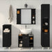 Set de mobilier pentru baie 4 pcs Negru 30 x 30 x 179,5 cm - WALTI WALTI