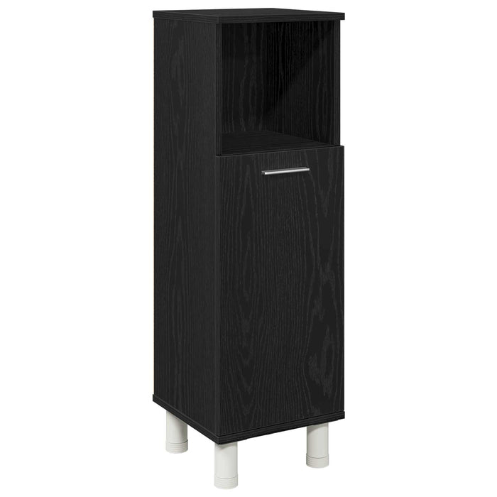 Set de mobilier pentru baie 4 pcs Negru 30 x 30 x 179,5 cm - WALTI WALTI