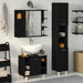 Set de mobilier pentru baie 3 pcs Negru 30 x 30 x 179,5 cm - WALTI WALTI