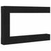 Set comodă TV Pe perete 9 pcs Stejar Negru Lemn compozit - WALTI WALTI