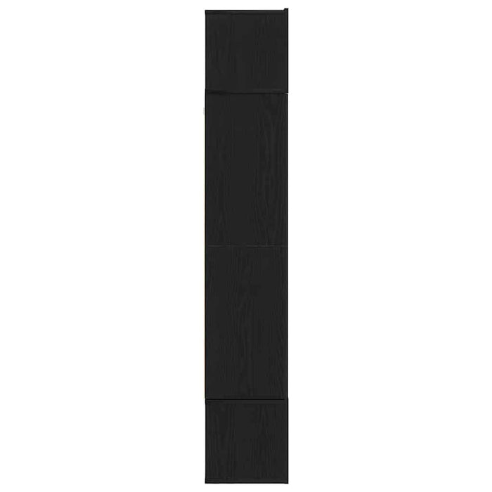 Set comodă TV Pe perete 9 pcs Stejar Negru Lemn compozit - WALTI WALTI