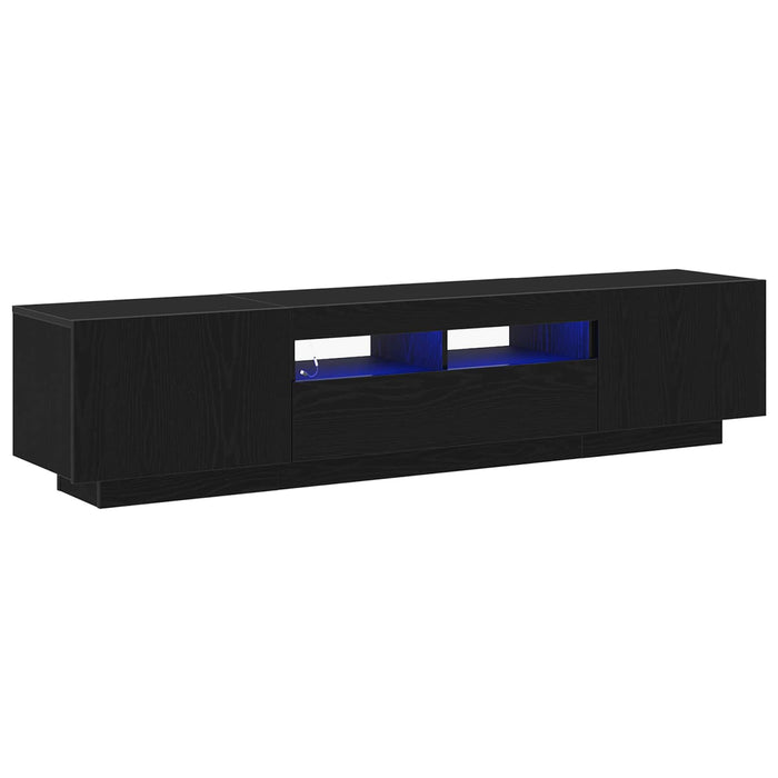 Set comodă TV 2 pcs Negru 180 x 35 x 40 cm Lemn compozit - WALTI WALTI