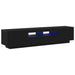 Set comodă TV 2 pcs Negru 180 x 35 x 40 cm Lemn compozit - WALTI WALTI