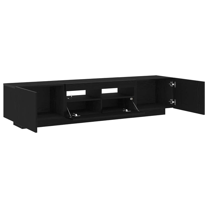 Set comodă TV 2 pcs Negru 180 x 35 x 40 cm Lemn compozit - WALTI WALTI