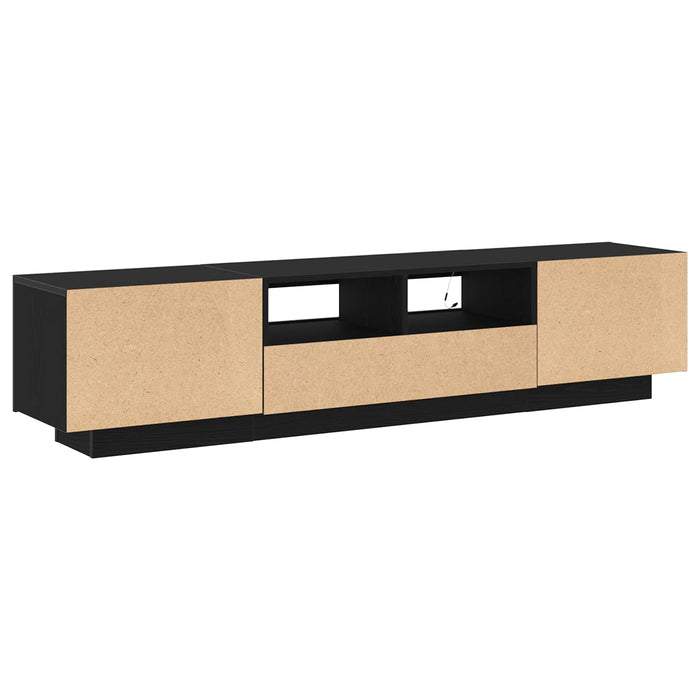 Set comodă TV 2 pcs Negru 180 x 35 x 40 cm Lemn compozit - WALTI WALTI