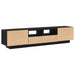 Set comodă TV 2 pcs Negru 180 x 35 x 40 cm Lemn compozit - WALTI WALTI