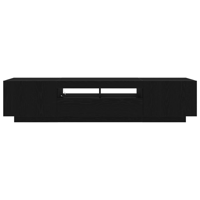 Set comodă TV 2 pcs Negru 180 x 35 x 40 cm Lemn compozit - WALTI WALTI