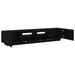 Set comodă TV 2 pcs Negru 200 x 35 x 40 cm Lemn compozit - WALTI WALTI