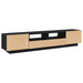 Set comodă TV 2 pcs Negru 200 x 35 x 40 cm Lemn compozit - WALTI WALTI