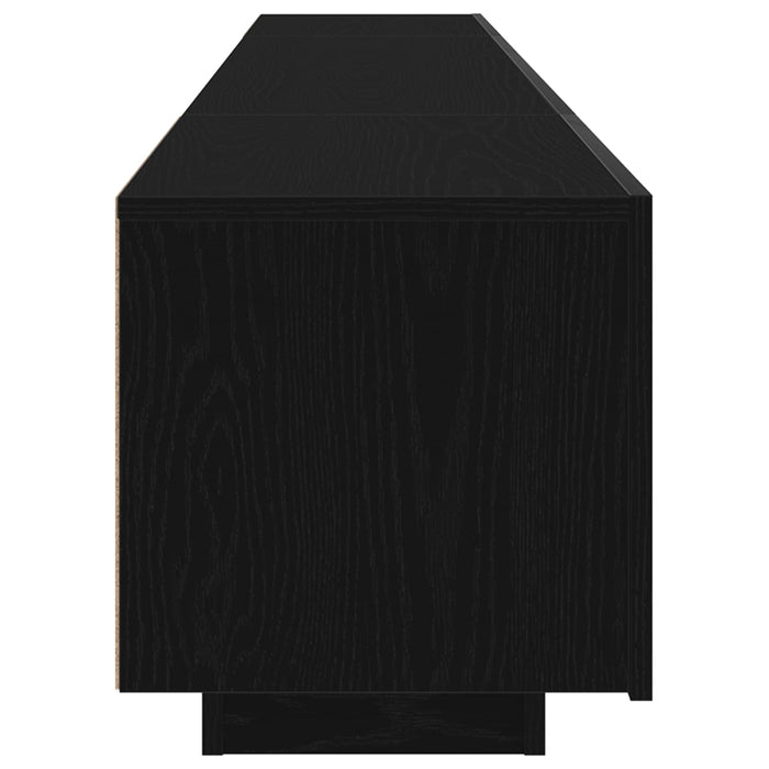 Set comodă TV 2 pcs Negru 200 x 35 x 40 cm Lemn compozit - WALTI WALTI