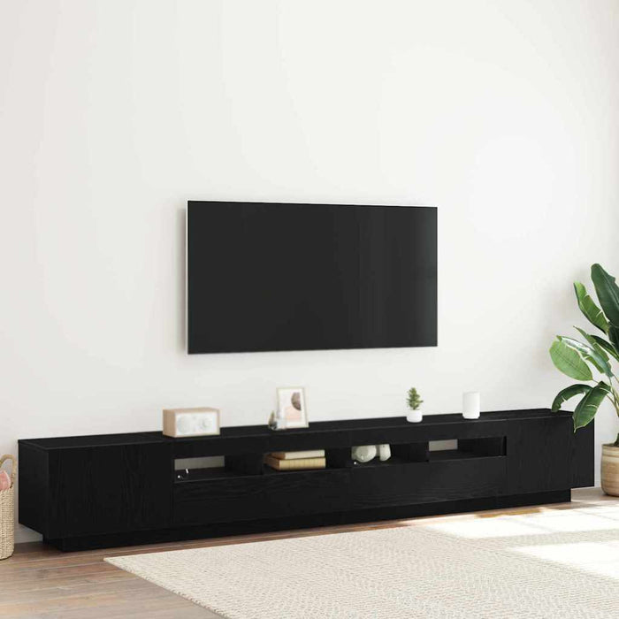 Set comodă TV 3 pcs Negru 260 x 35 x 40 cm Lemn compozit - WALTI WALTI
