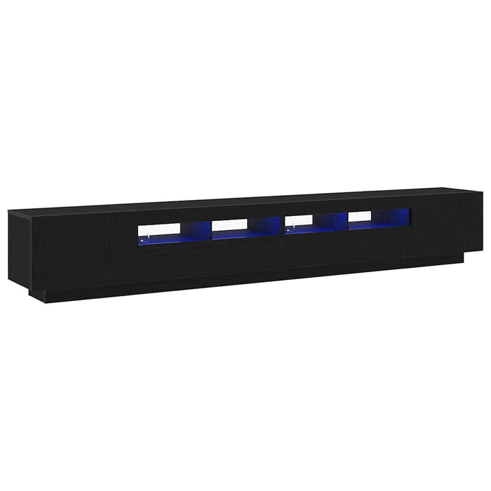 Set comodă TV 3 pcs Negru 260 x 35 x 40 cm Lemn compozit - WALTI WALTI