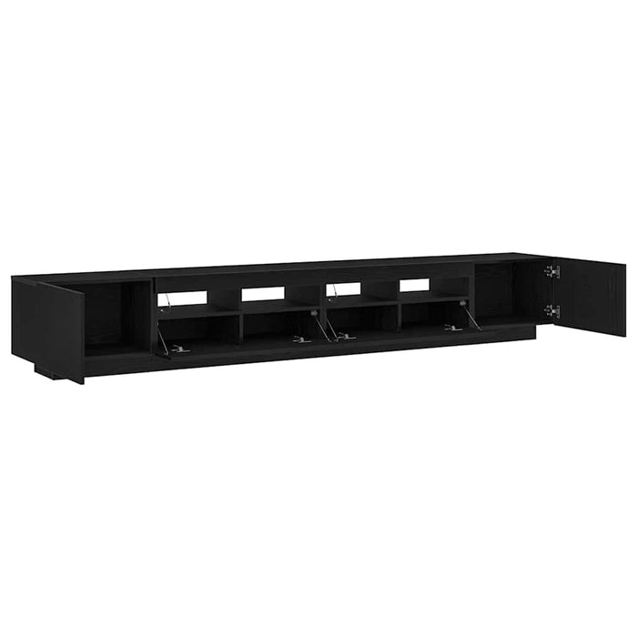Set comodă TV 3 pcs Negru 260 x 35 x 40 cm Lemn compozit - WALTI WALTI