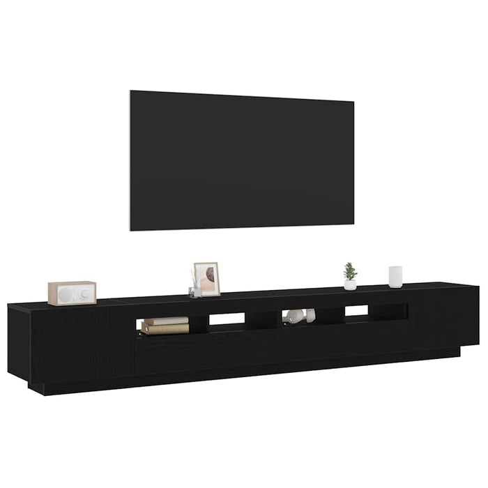 Set comodă TV 3 pcs Negru 260 x 35 x 40 cm Lemn compozit - WALTI WALTI