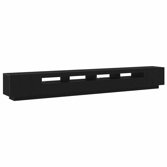Set comodă TV 3 pcs Negru 300 x 35 x 40 cm Lemn compozit - WALTI WALTI