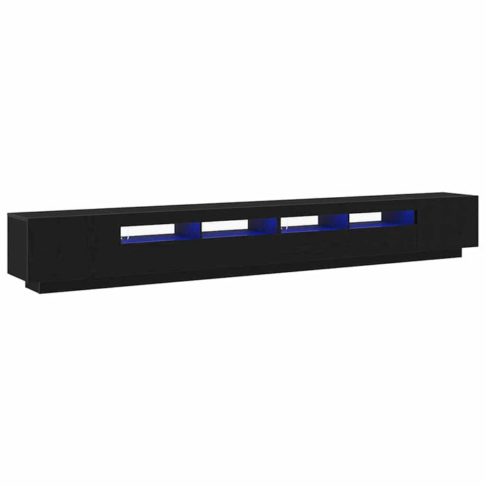 Set comodă TV 3 pcs Negru 300 x 35 x 40 cm Lemn compozit - WALTI WALTI