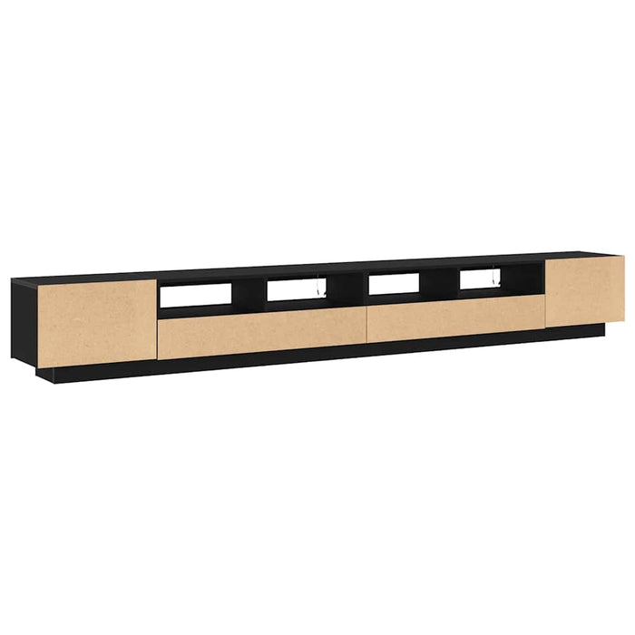 Set comodă TV 3 pcs Negru 300 x 35 x 40 cm Lemn compozit - WALTI WALTI
