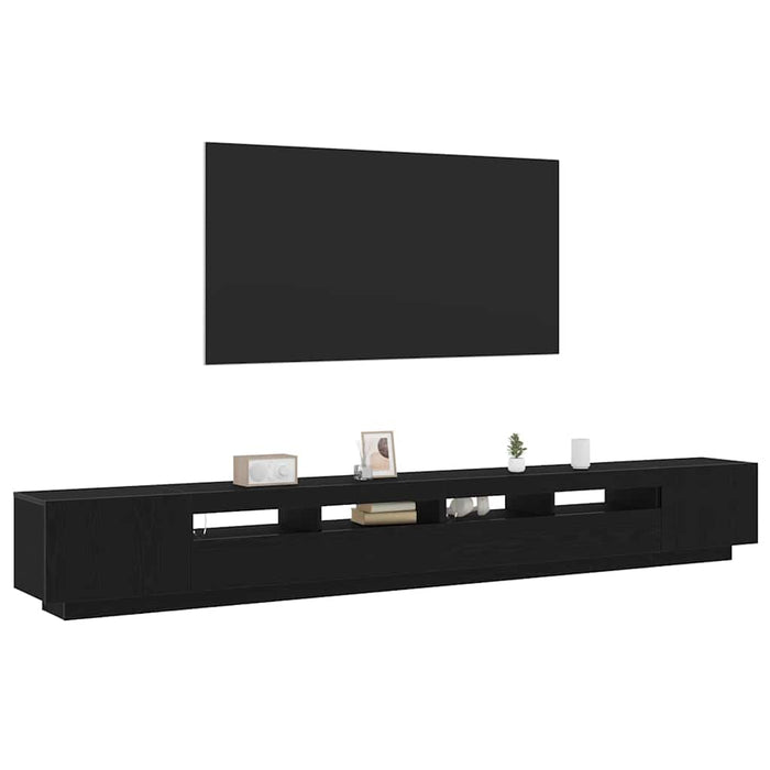 Set comodă TV 3 pcs Negru 300 x 35 x 40 cm Lemn compozit - WALTI WALTI