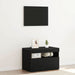 Dulap de noapte Stejar Negru 60 x 35 x 40 cm Lemn compozit - WALTI WALTI