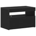 Dulap de noapte Stejar Negru 60 x 35 x 40 cm Lemn compozit - WALTI WALTI