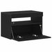 Dulap de noapte Stejar Negru 60 x 35 x 40 cm Lemn compozit - WALTI WALTI
