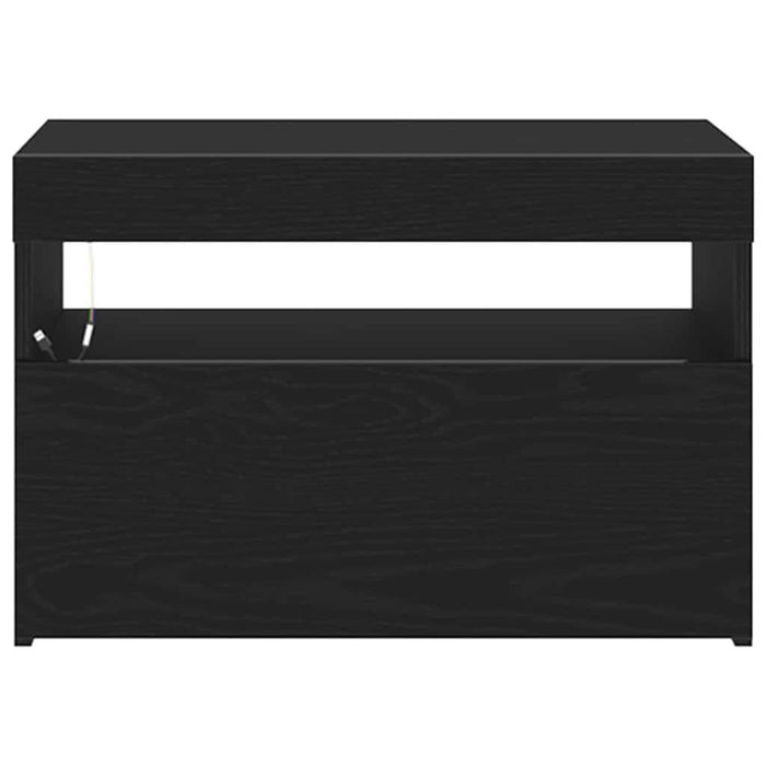 Dulap de noapte Stejar Negru 60 x 35 x 40 cm Lemn compozit - WALTI WALTI