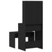Set masă de machiaj cu LED 2 pcs Stejar Negru Lemn compozit - WALTI WALTI