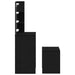 Set masă de machiaj cu LED 2 pcs Stejar Negru Lemn compozit - WALTI WALTI