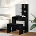 Set de Dressing cu sertar 2 pcs Stejar Negru Lemn compozit - WALTI WALTI