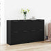 Bufet 2 pcs Stejar Negru 60 x 30 x 70 cm Lemn compozit - WALTI WALTI