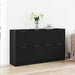 Bufet 2 pcs Stejar Negru 60 x 30 x 70 cm Lemn compozit - WALTI WALTI