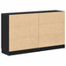 Bufet 2 pcs Stejar Negru 60 x 30 x 70 cm Lemn compozit - WALTI WALTI