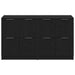 Bufet 2 pcs Stejar Negru 60 x 30 x 70 cm Lemn compozit - WALTI WALTI