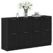 Bufet 2 pcs Stejar Negru 60 x 30 x 70 cm Lemn compozit - WALTI WALTI