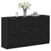 Bufet 2 pcs Stejar Negru 60 x 30 x 70 cm Lemn compozit - WALTI WALTI