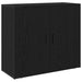 Bufet Stejar Negru 80 x 33 x 150 cm Lemn compozit - WALTI WALTI