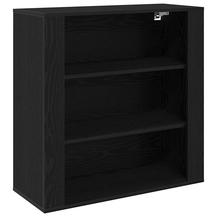Bufet Stejar Negru 80 x 33 x 150 cm Lemn compozit - WALTI WALTI