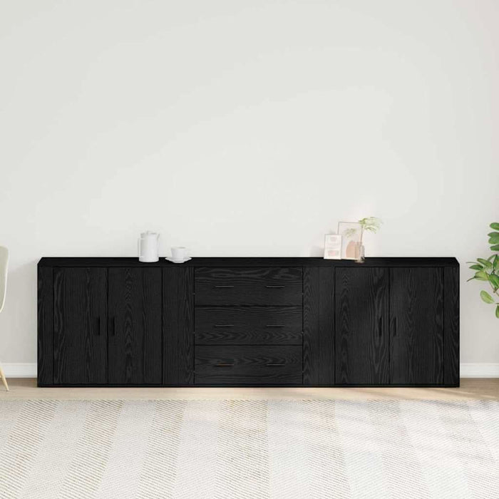 Bufet cu sertar Stejar Negru 240 x 33 x 70 cm Lemn compozit - WALTI WALTI