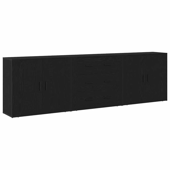Bufet cu sertar Stejar Negru 240 x 33 x 70 cm Lemn compozit - WALTI WALTI