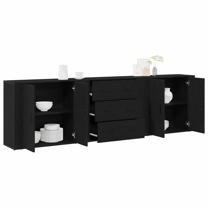 Bufet cu sertar Stejar Negru 240 x 33 x 70 cm Lemn compozit - WALTI WALTI