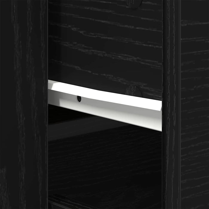 Bufet cu sertar Stejar Negru 240 x 33 x 70 cm Lemn compozit - WALTI WALTI