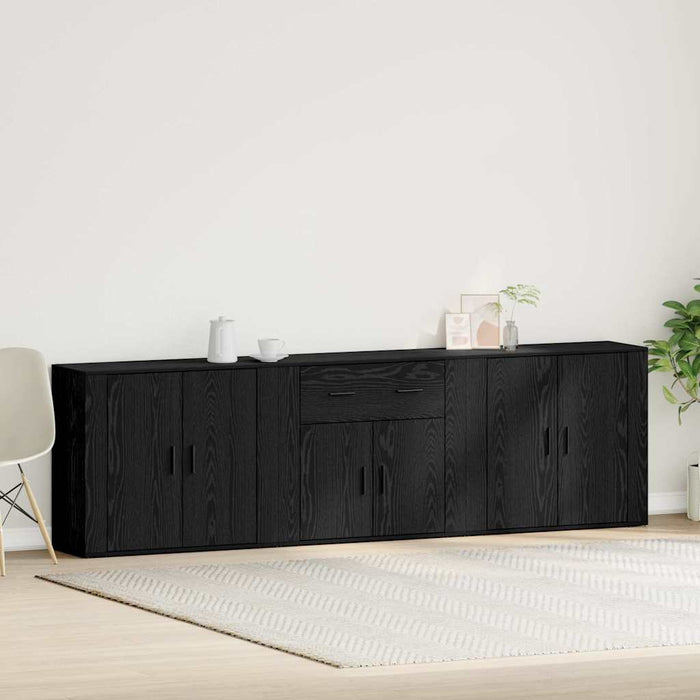 Bufet cu sertar Stejar Negru 240 x 33 x 70 cm Lemn compozit - WALTI WALTI