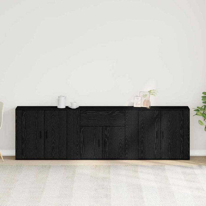 Bufet cu sertar Stejar Negru 240 x 33 x 70 cm Lemn compozit - WALTI WALTI