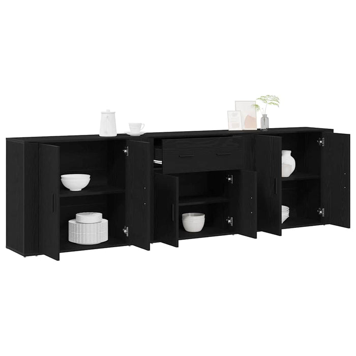Bufet cu sertar Stejar Negru 240 x 33 x 70 cm Lemn compozit - WALTI WALTI