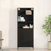 bufet vidaXL Stejar Negru 69.5x34x180 cm Lemn Prelucrat - WALTI WALTI