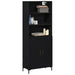 bufet vidaXL Stejar Negru 69.5x34x180 cm Lemn Prelucrat - WALTI WALTI