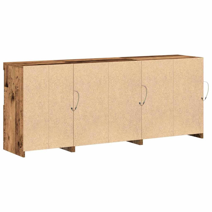 Bufet LED Lemn vechi 162 x 37 x 67 cm Lemn compozit - WALTI WALTI
